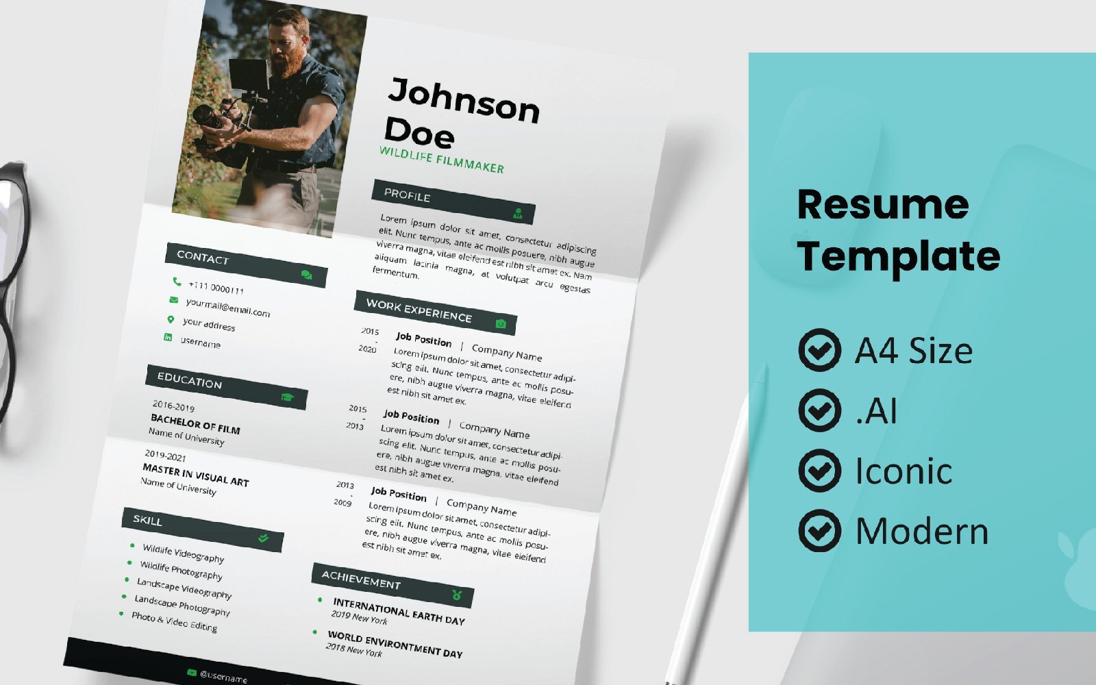 Kit Graphique #172308 Resume Template Divers Modles Web - Logo template Preview