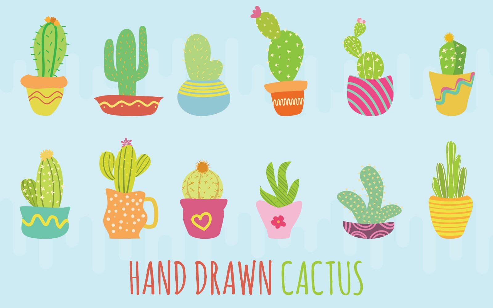 Kit Graphique #172333 Cactus Sketch Divers Modles Web - Logo template Preview