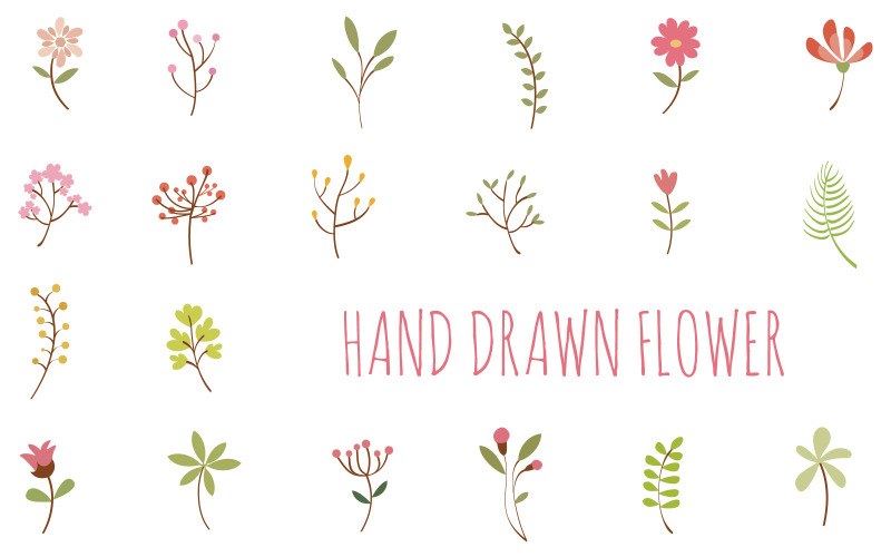 Flower Hand Drawn - Vector Images Vector Graphic