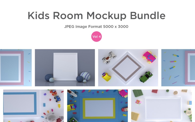 Kids Room Frame Mockups Vol - 4 Product Mockup