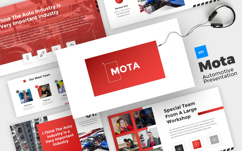 Mota - Automotive Keynote Keynote Template