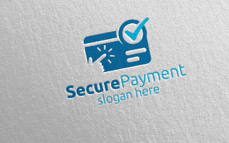 Card Online Secure Payment Logo Logo Template