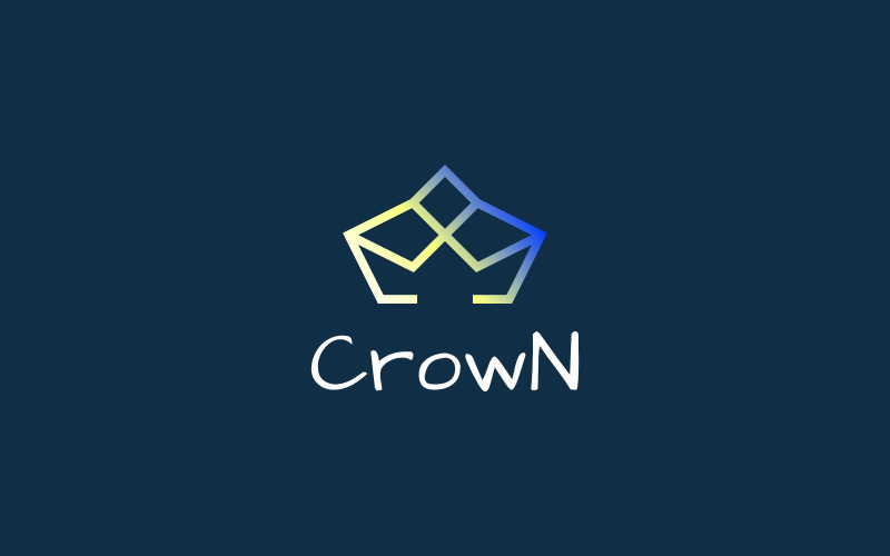 Crown A Logo Logo Template