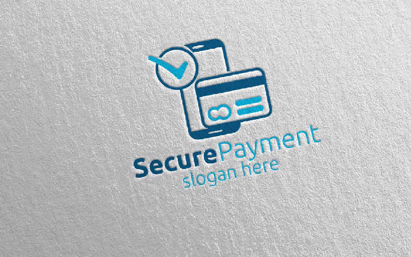 Mobile Online Secure Payment Logo Logo Template
