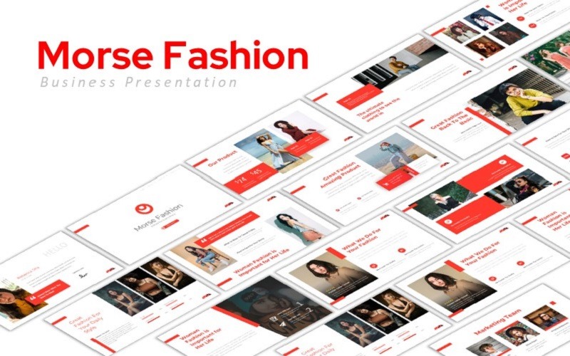Morse Fashion PowerPoint PowerPoint Template