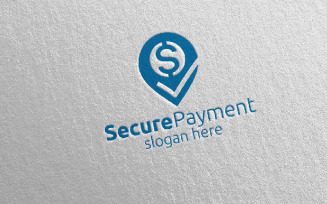 Pin Online Secure Payment Logo template