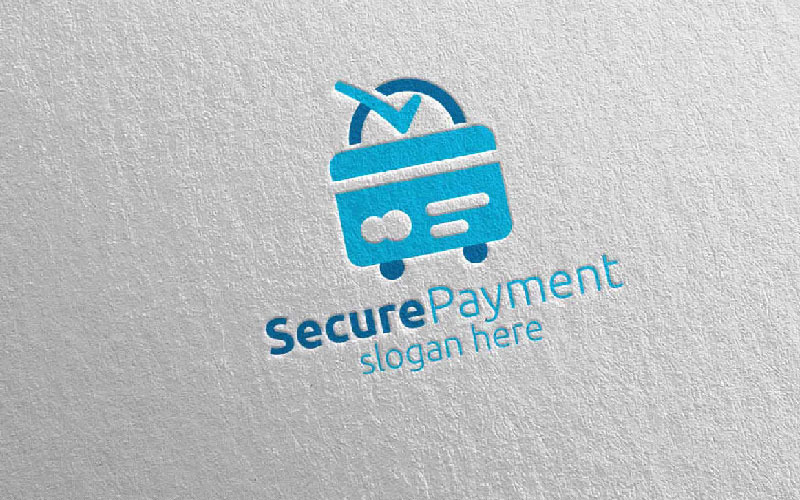 Shopping Online Secure Payment Logo Logo Template