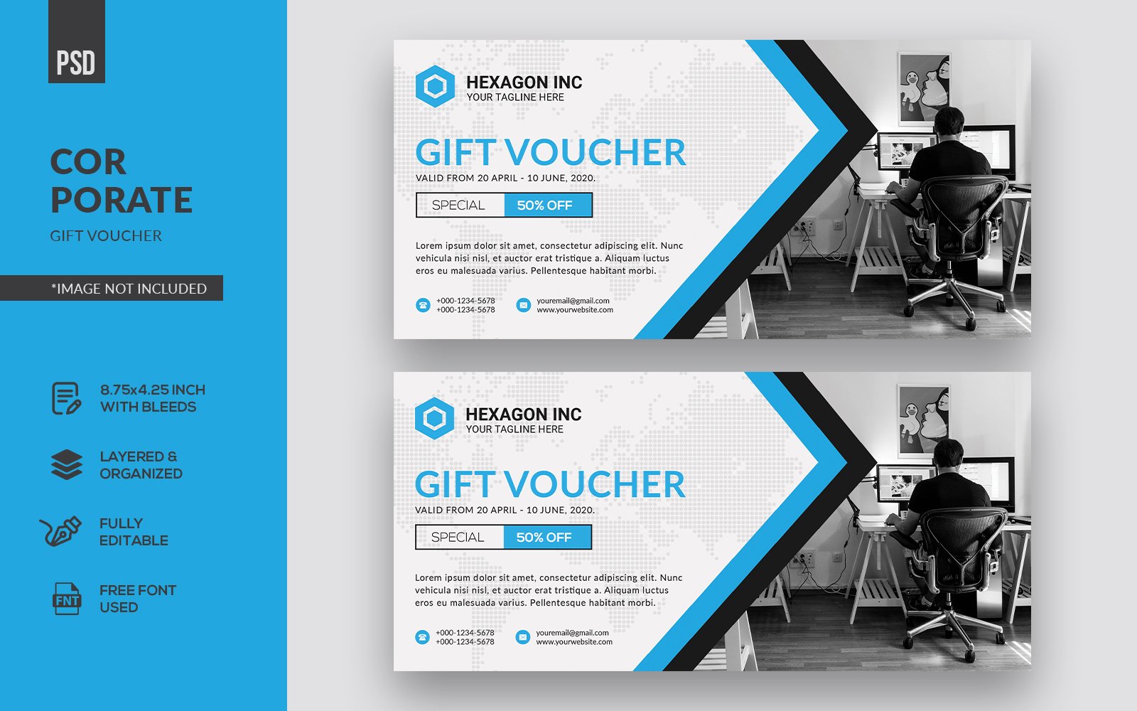 Template #172558 Voucher Gift Webdesign Template - Logo template Preview