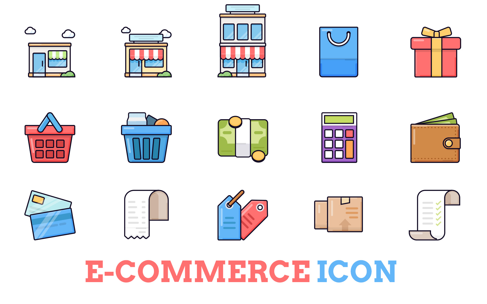 Kit Graphique #172581 Icon Ecommerce Divers Modles Web - Logo template Preview