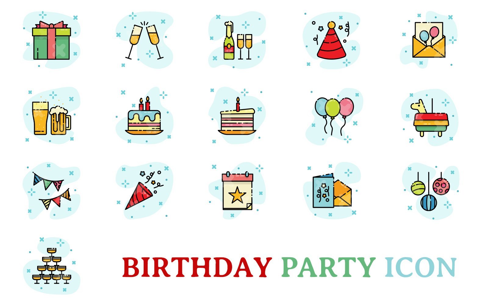 Template #172584 Party Birthday Webdesign Template - Logo template Preview