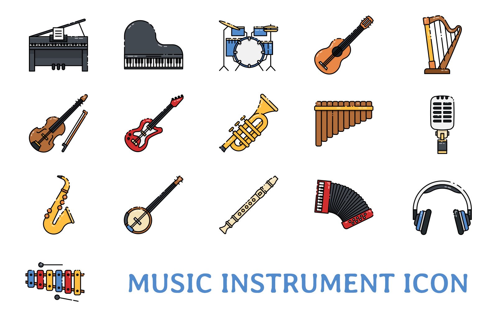 Template #172586 Music Instrument Webdesign Template - Logo template Preview