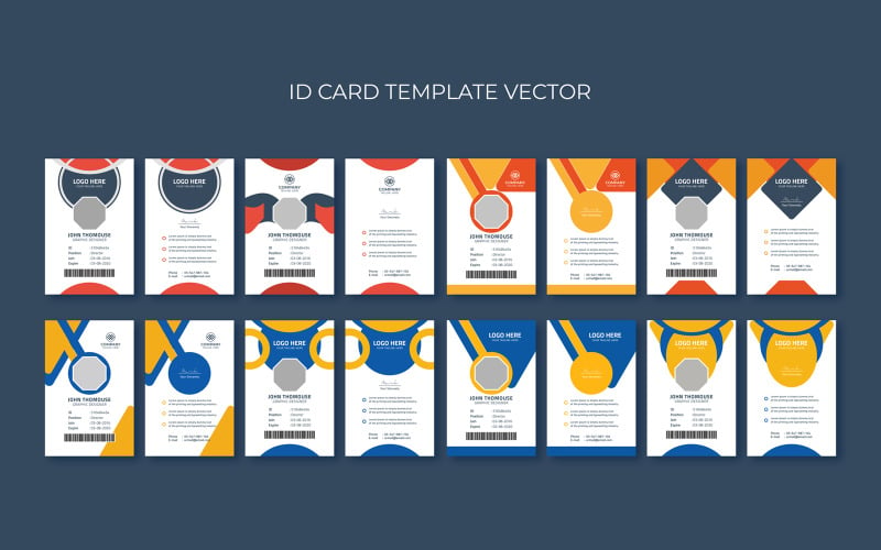 Bundle id card Corporate identity template Corporate Identity
