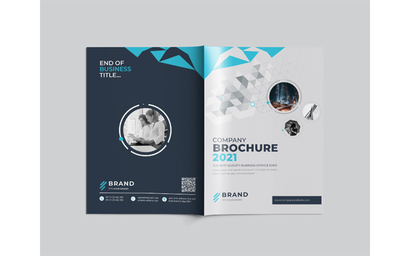 Corporate Bi-fold Brochure Corporate Identity