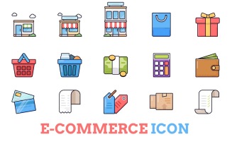 E-Commerce Iconset Template