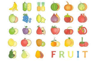 Fruit Iconset Template