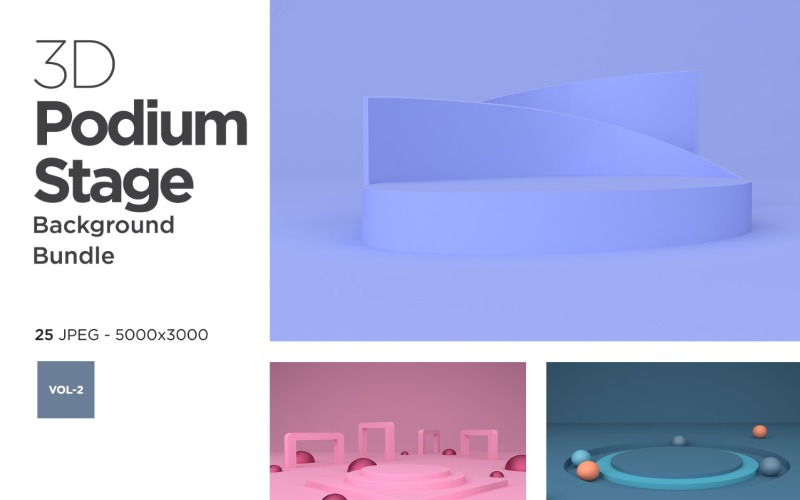 Podium & Stage Design Set Vol-2 Background