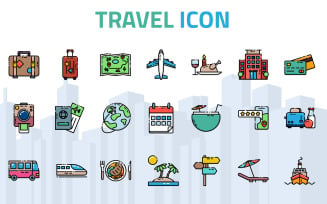 Travel Iconset Template