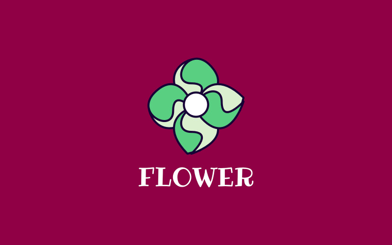 Vintage Flower Logo Logo Template