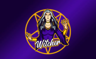 Anger of the Witch Lady 3 Mascot Logo template