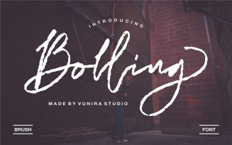 Bolling | Brush Font
