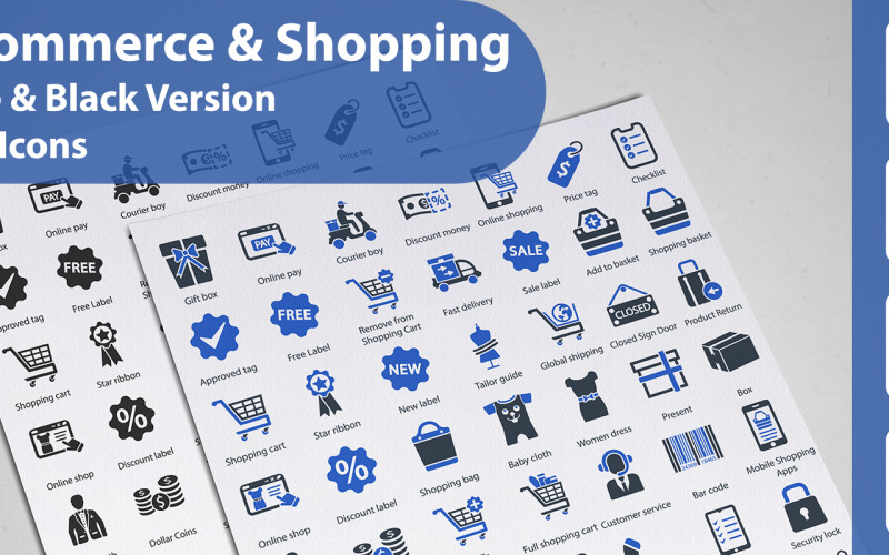 E Commerce and Shopping Icon Icon Set