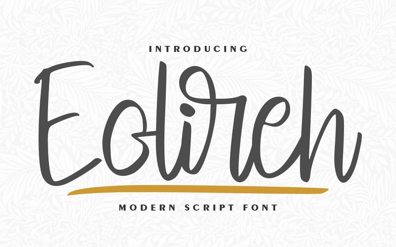 Eolireh | Modern Cursive Font