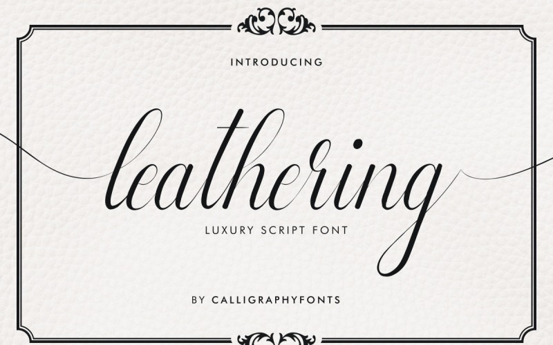 Leathering Font
