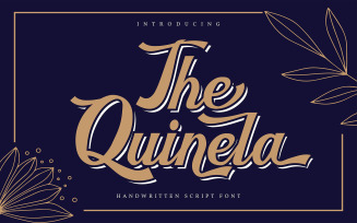 The Quinela | Handwritten Cursive Font