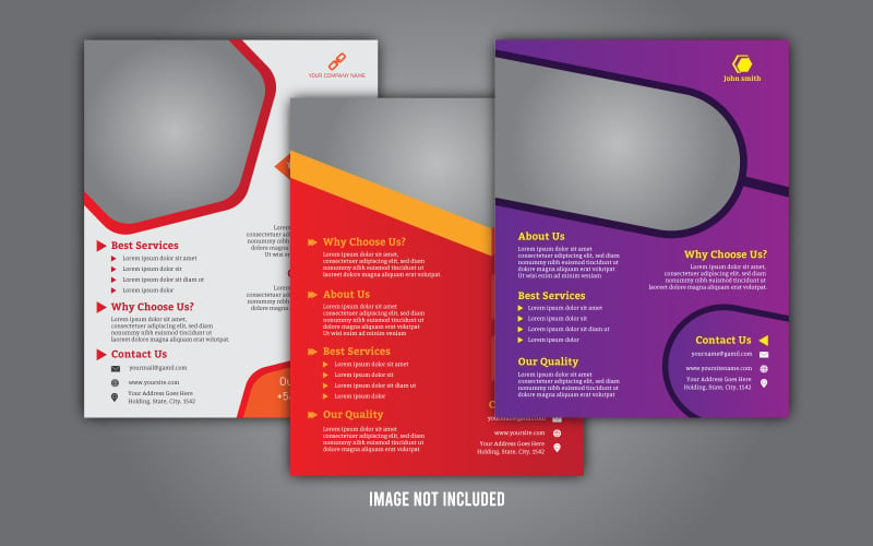 3 Business Flyer Bundle Pack Design Corproate Identity Template Corporate Identity