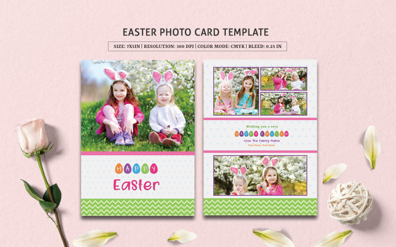 Easter Photo Greeting Card Corporate identity template Corporate Identity
