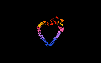 Love color Logo template