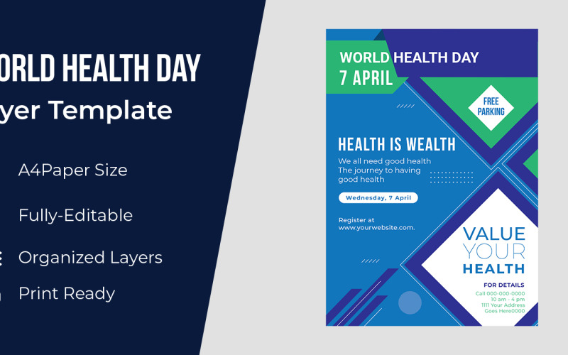 Poster Design World Health Day Corporate Identity
