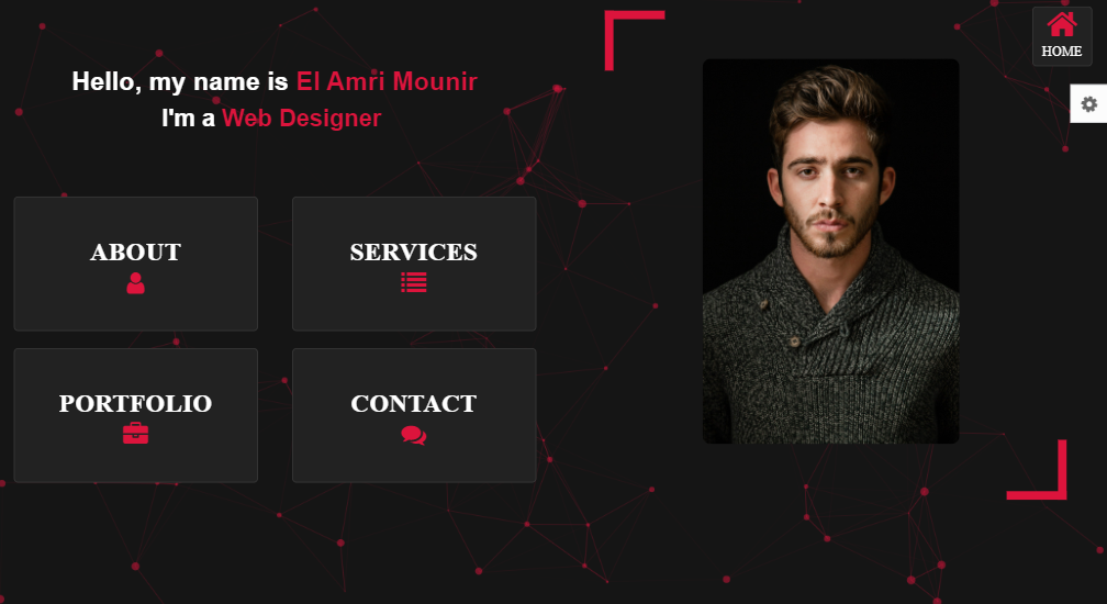 Amin Creative Personal Portfolio Website template