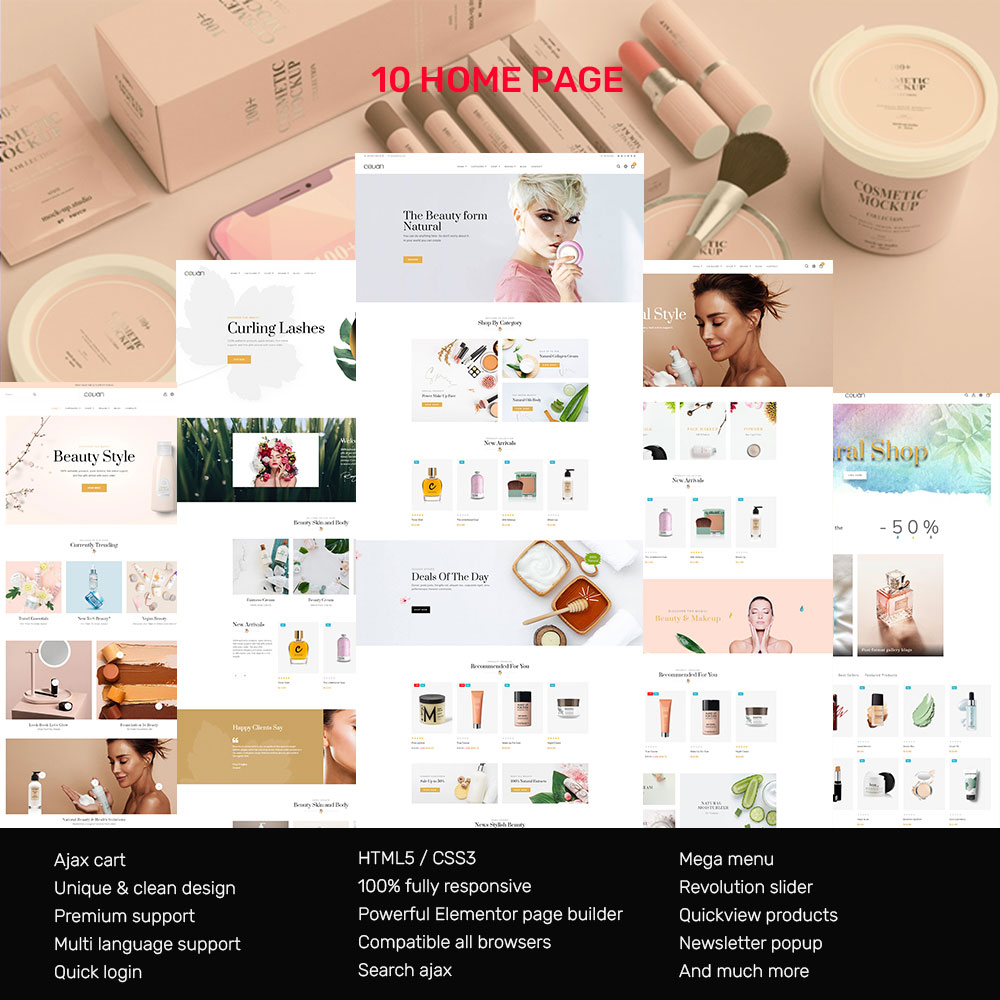 Covan Cosmetics Store Prestashop-thema