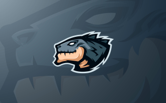 Monster Head Hunter Mascot Logo template