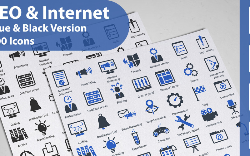 SEO and Internet Icon Icon Set