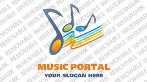 Music Portal Logo Template Big Screenshot Music Portal Logo Template vlogo