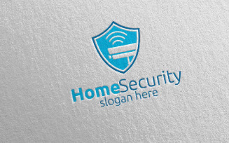 Camera CCTV Home Security Logo template