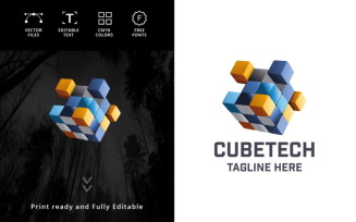 Cube Tech Logo Template