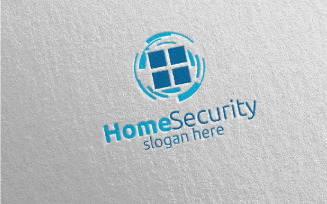Home Security Logo template