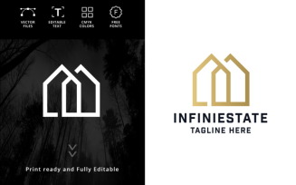 Infinity Real Estate Logo Template