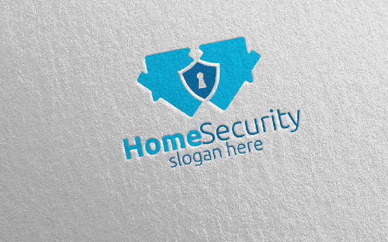 Key Home Security Logo template Logo Template
