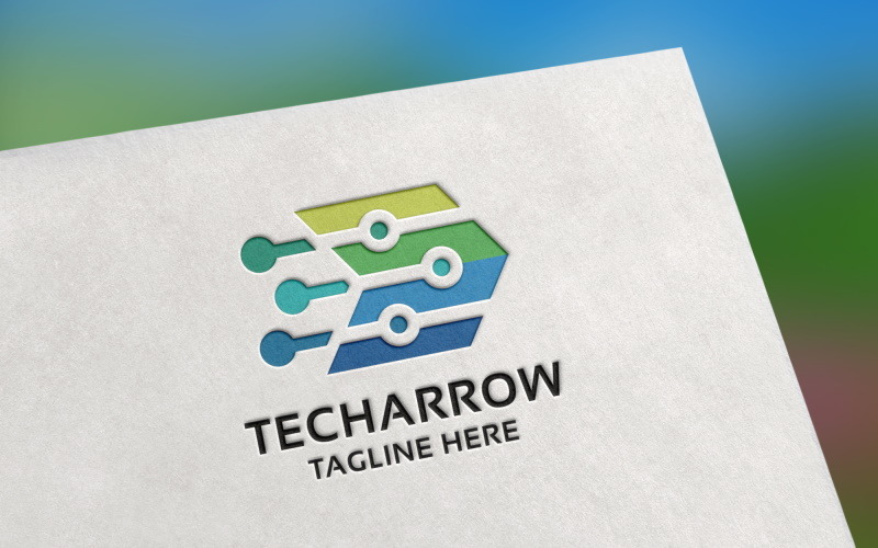 Tech Arrow Logo template Logo Template