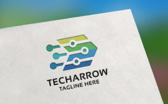 Tech Arrow Logo template