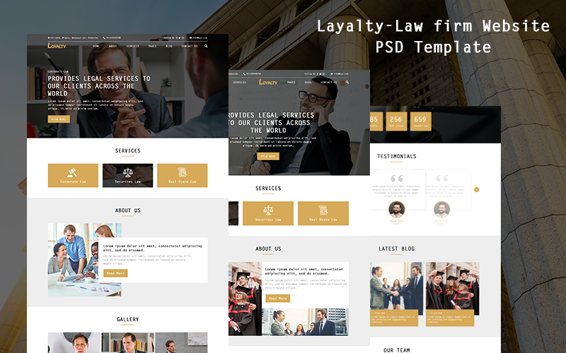 Template #173111 Attorney Website Webdesign Template - Logo template Preview