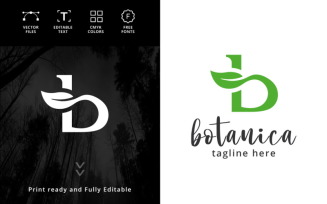 Botanica Letter B Logo Template