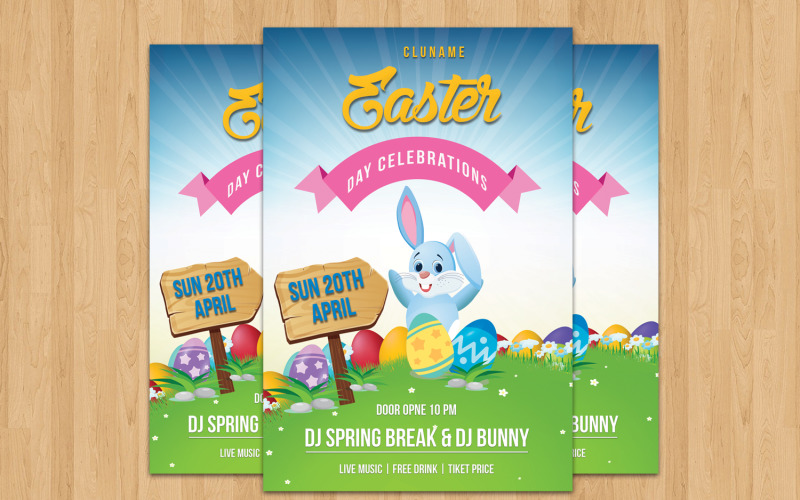 Easter Party Flyer Corporate Identity Template