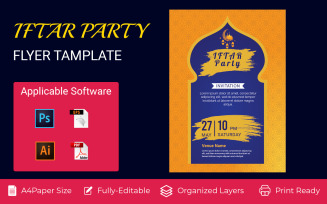 Iftar Party Celebration, Invitation Flyer Corporate Identity Design
