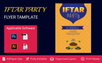 Iftar Party Invitation Poster Corporate Identity Design