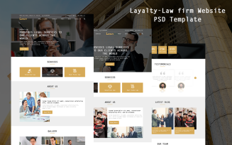 Layalty -Law Firm Website PSD Template